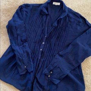Women’s Blue Vince Camuto Button-Up